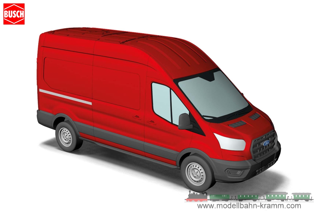 Busch-Automodelle 54500, EAN 2000075658326: Ford Transit Kasten rot