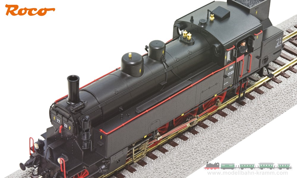 Modellbahn-Kramm: Roco 70075 H0 DC Analog Dampflok 77.23 ÖBB, Only €296,90