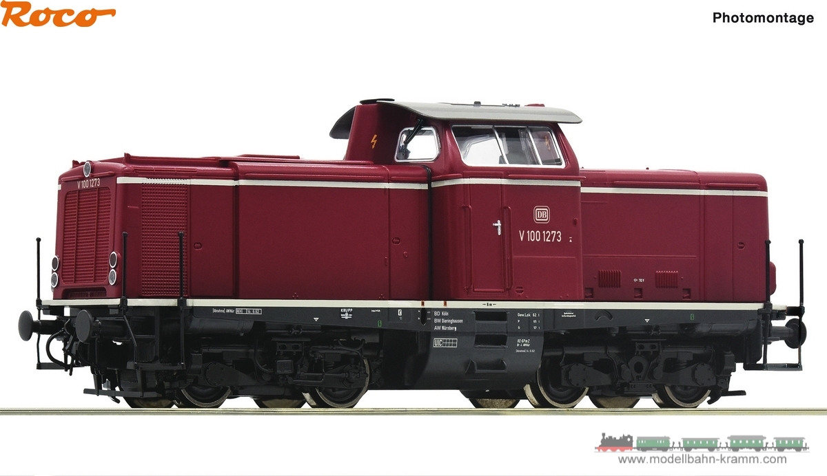 Roco 70980, EAN 9005033709808: H0 DC Sound Diesellokomotive V 100 1252, DB III