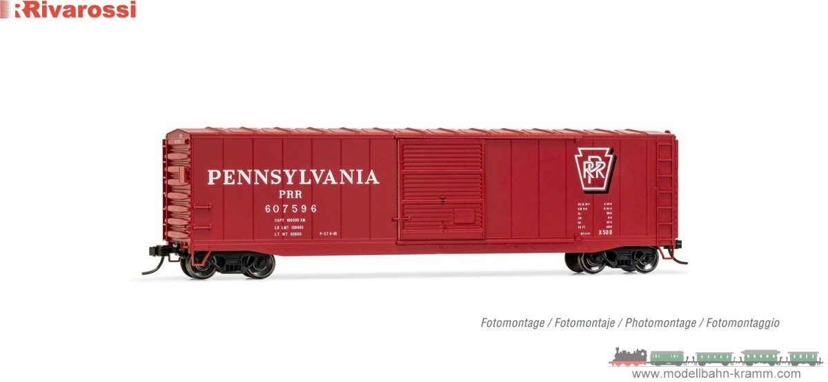 Rivarossi 6586A, EAN 5055286703348: H0 DC US-Boxcar Pennsylvania Railroad