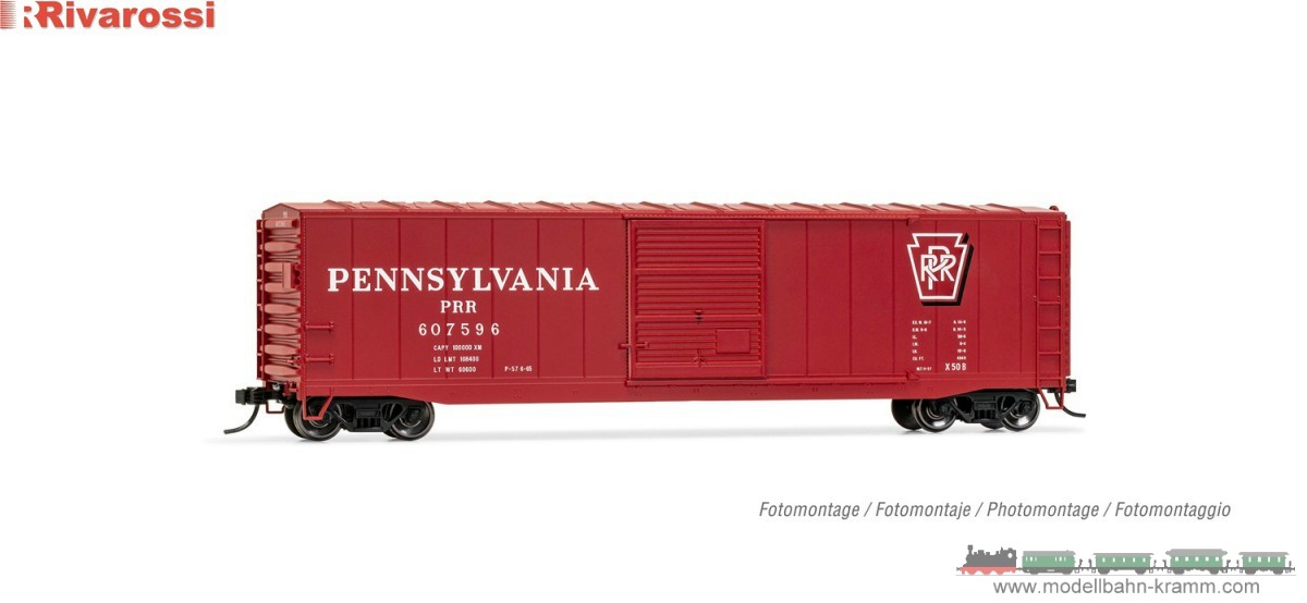Rivarossi 6586C, EAN 5055286703362: H0 DC US-Boxcar Pennsylvania Railroad