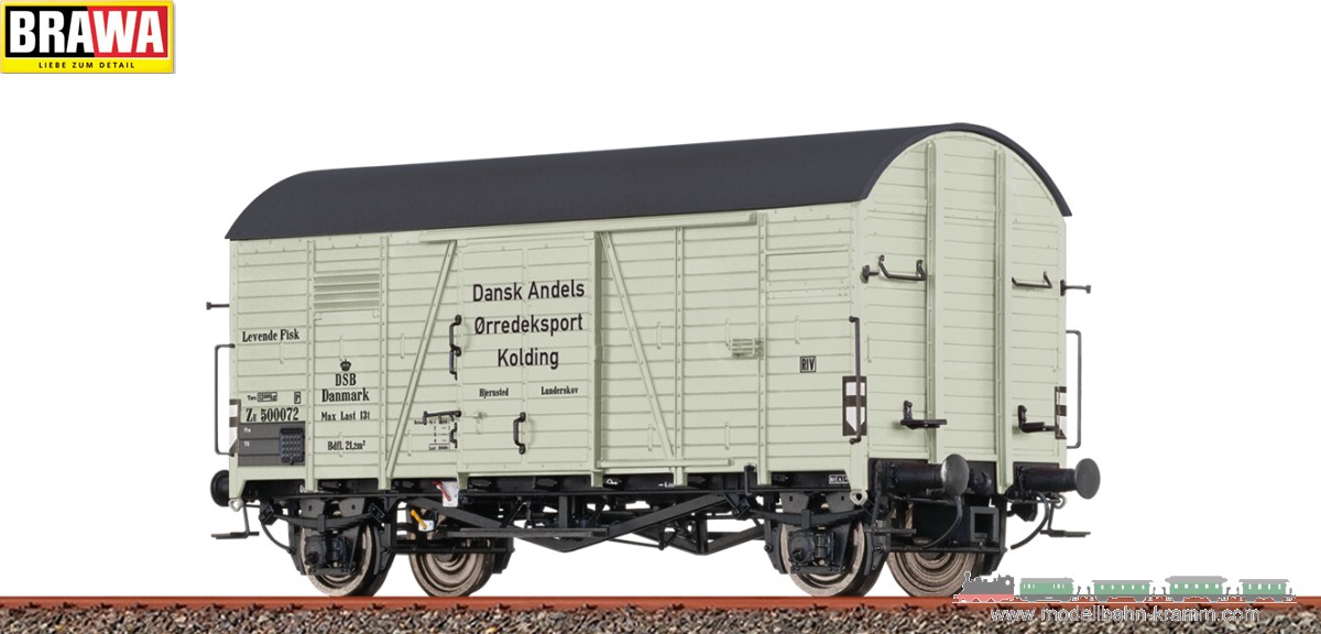 Brawa 47995, EAN 4012278479958: H0 DC Güterwagen ZE Fisketransport DSB