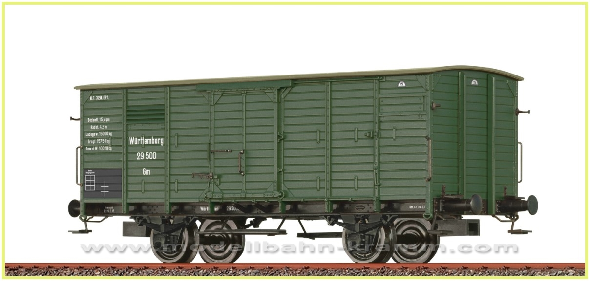 Brawa 49824, EAN 4012278498249: H0 DC Güterwagen Gm K.W.St.E., I