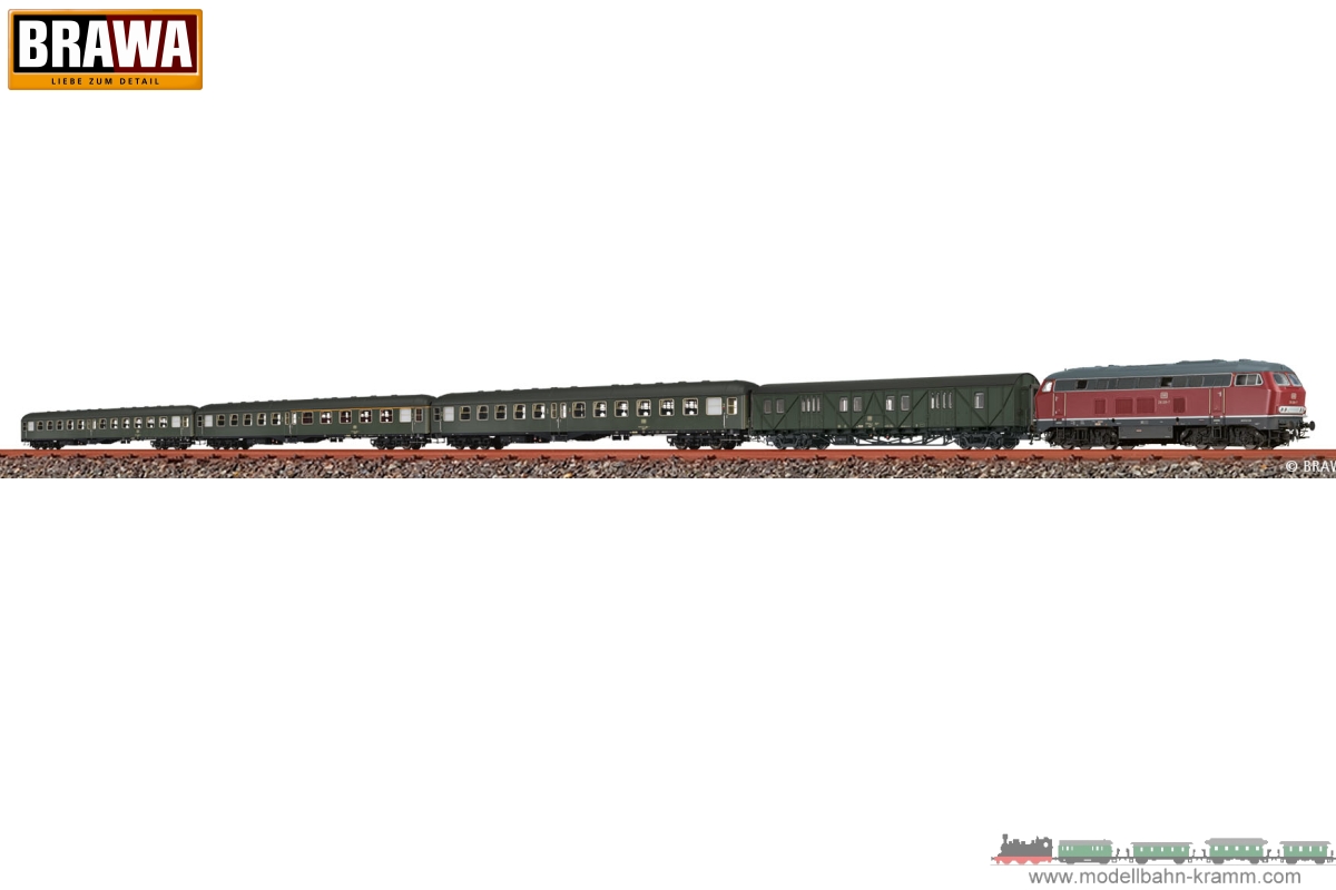 Brawa 50830, EAN 4012278508306: H0 Express Train Set E 1642 DB, Epoch IV, AC Digital EXTRA (Passen