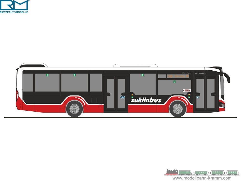 Rietze 75401, EAN 4037748754014: Lion´s City 12´18 ZuklinBus