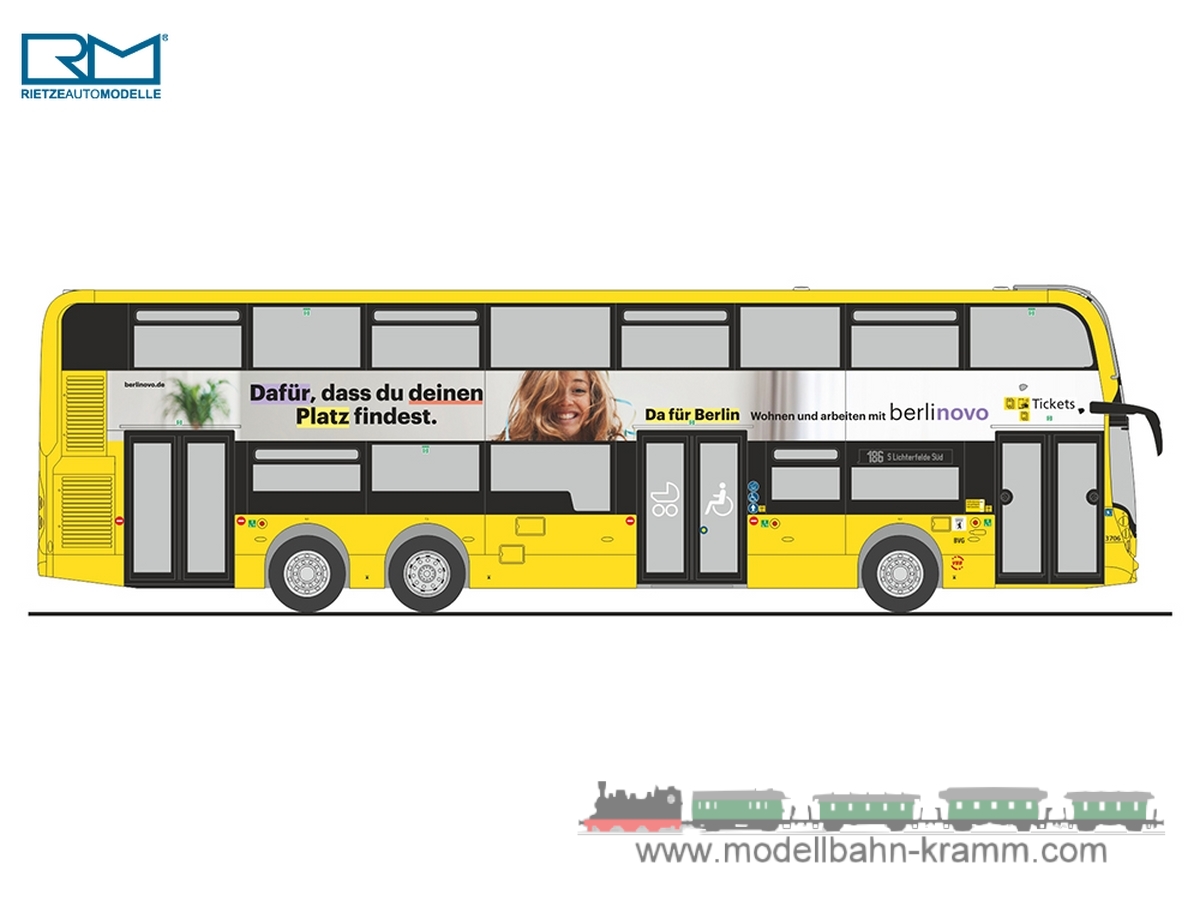 Rietze 78017, EAN 2000075657381: Enviro 500 BVG Berlinova