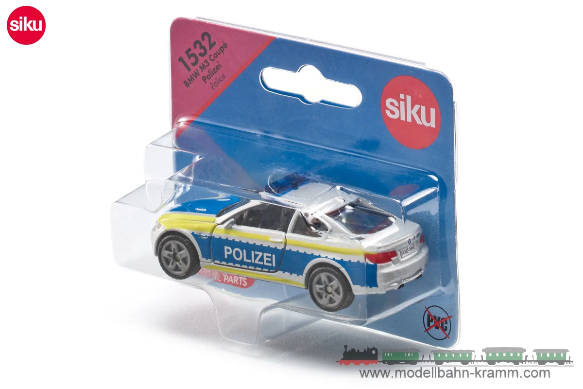 Siku 1532, EAN 4006874015320: Siku Super BMW M3 Coupe Polizei