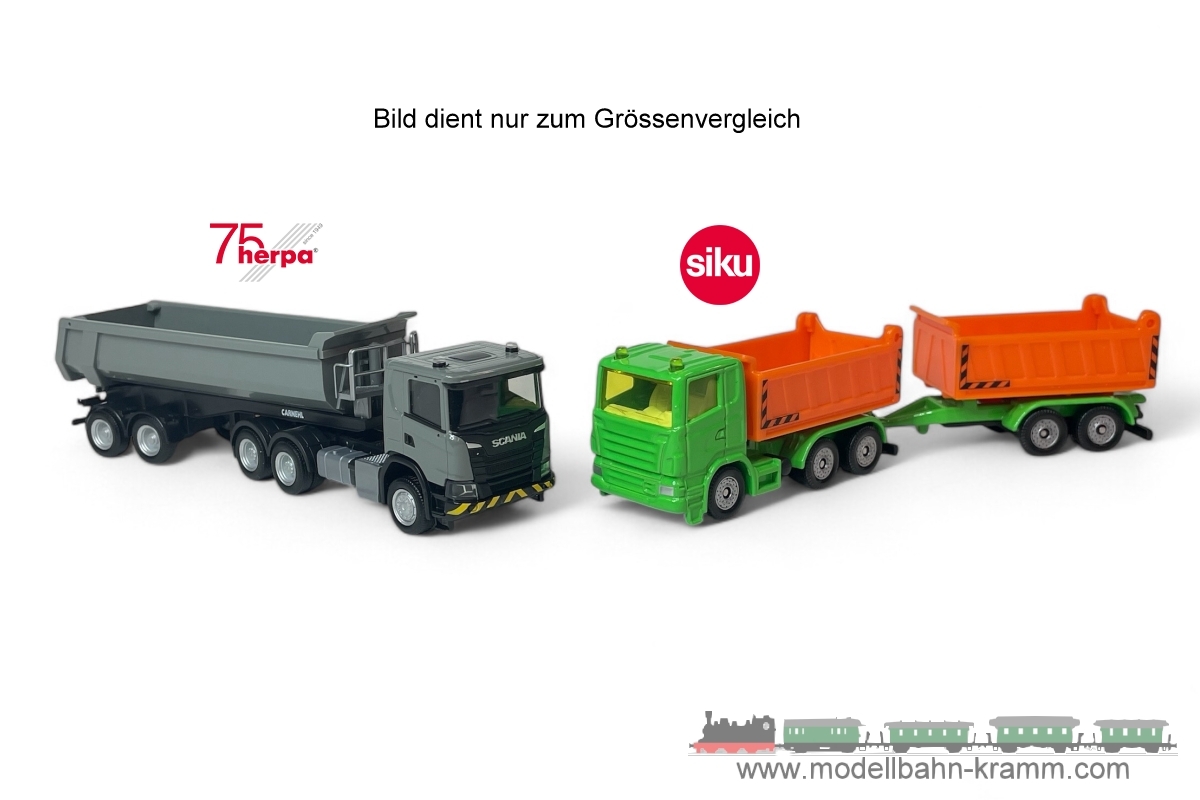 Siku 1685, EAN 4006874216857: Siku Super LKW mit Kippmulde und Anhänger