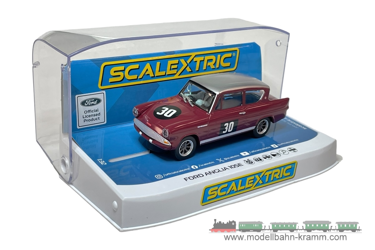 Scalextric 4546, EAN 5063129021702: 1:32 Ford Anglia 105E Broadspeed #30