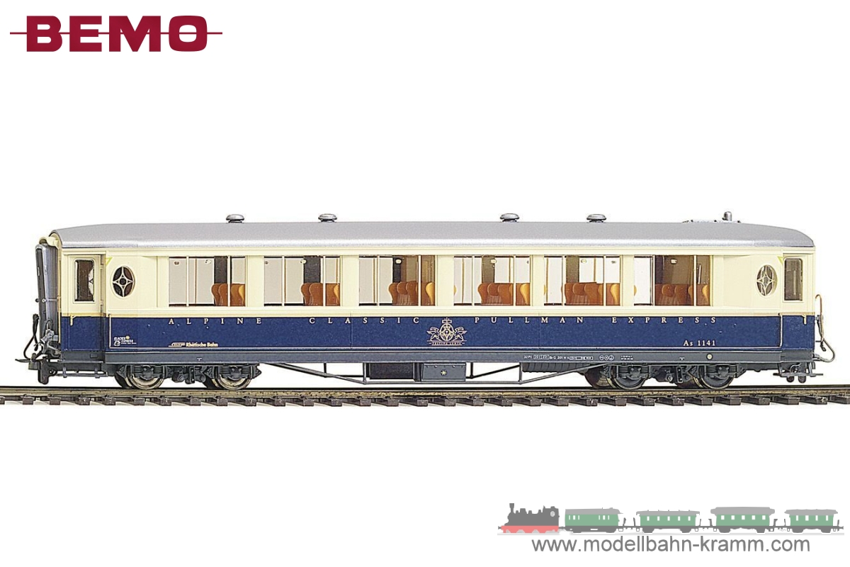 Bemo 3272140, EAN 2000000659435: H0m DC RhB Salonwagen 75 Jahre Glacier Express, V