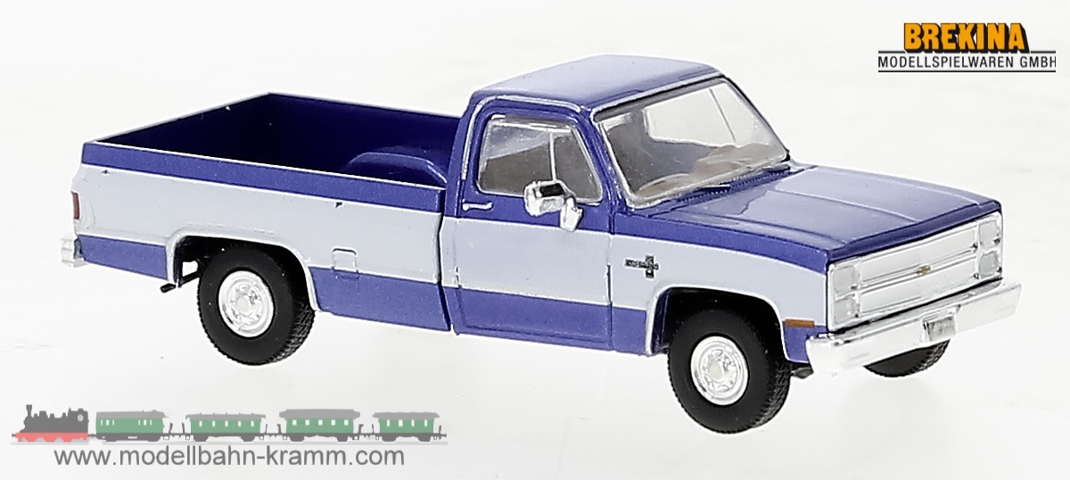 Brekina 19652, EAN 4026538196523: Chevy C10 blau/weiß