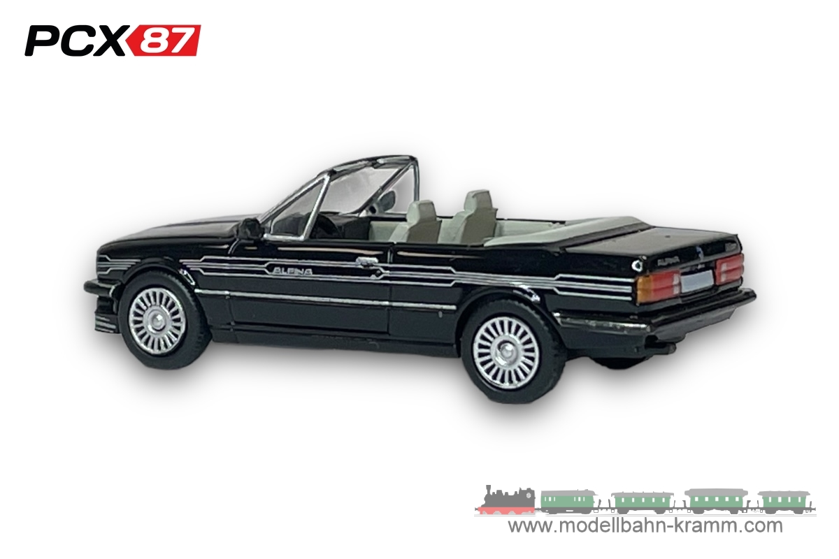 Brekina PCX870446, EAN 4052176736432: H0/1:87 BMW Alpina C2 2,7 Cabriolet schwarz, Dekor, 1986