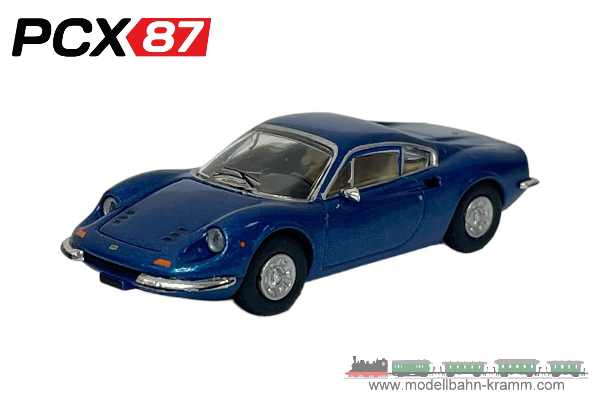 Brekina PCX870634, EAN 2000075619785: 1:87 Ferrari Dino 246 GT, blau metallic, 1969