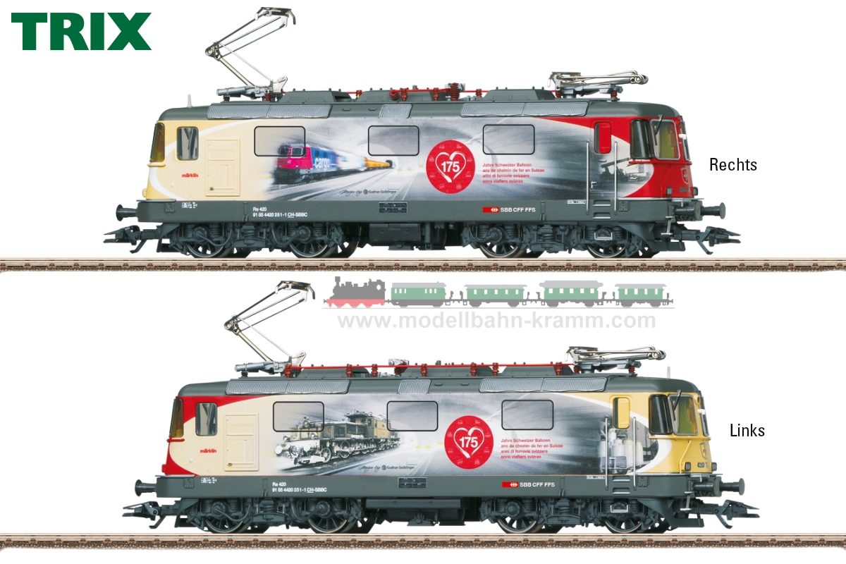 TRIX 25875, EAN 4028106258756: H0 Digital Electric Locomotive Re 420, 175Years of Swiss Railways