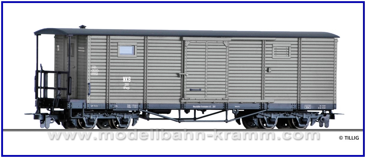 Tillig 15943, EAN 4012501159435: H0m gedeckter Güterwagen, NKB