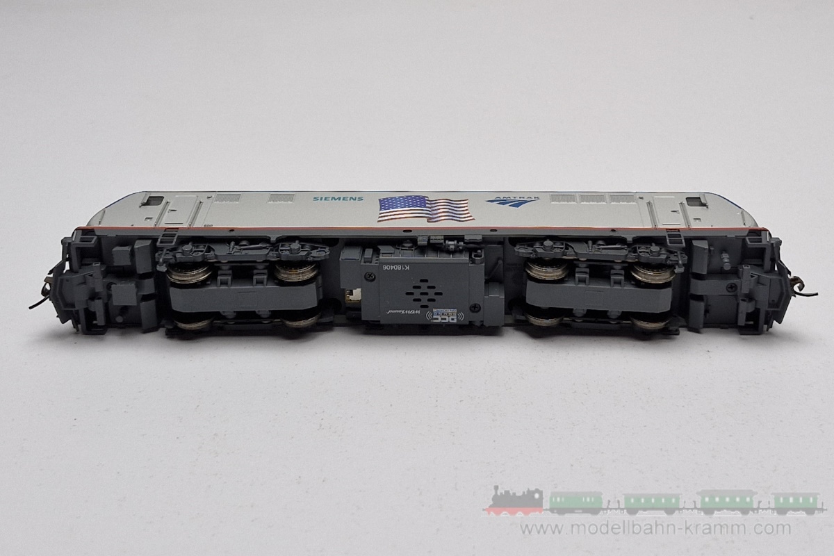 1A.second hand goods 050.0067404.001, EAN 2000075661142: Bachmann H0 DC digital/sound 67404 E-Lok ACS-64 SIEMENS silber AMTRAK