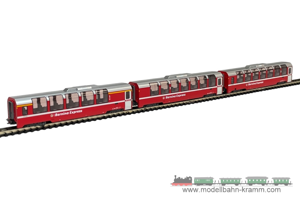 1A.second hand goods 450.7074056.001, EAN 2000075646835: Kato N 7074056 3-teiliges Ergänzungs-Set Bernina Express RhB