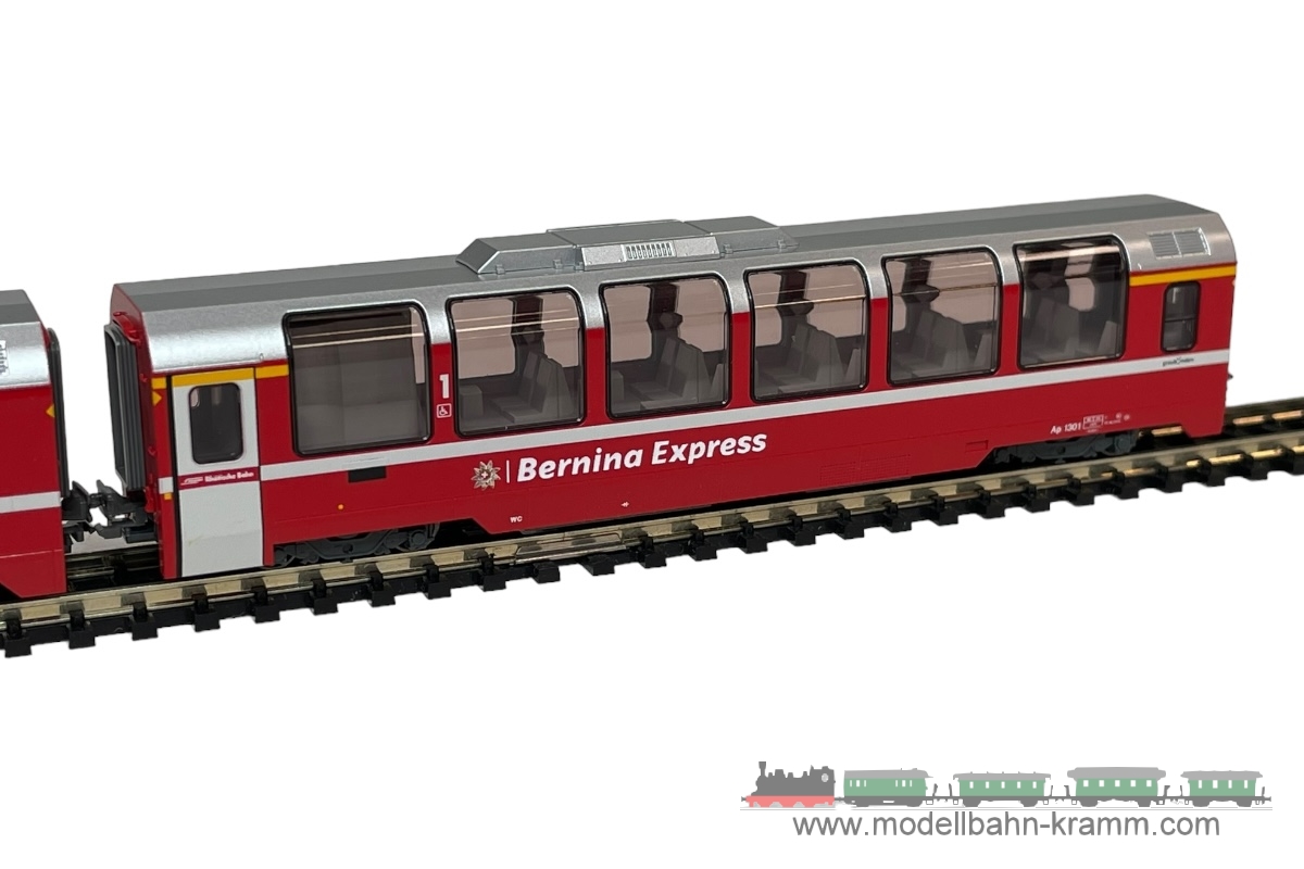 1A.second hand goods 450.7074056.001, EAN 2000075646835: Kato N 7074056 3-teiliges Ergänzungs-Set Bernina Express RhB