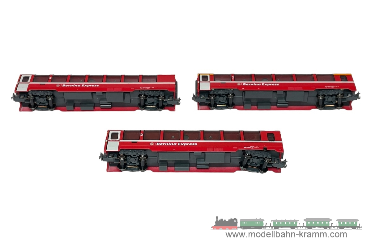 1A.Gebrauchtware 450.7074056.001, EAN 2000075646835: Kato N 7074056 3-teiliges Ergänzungs-Set Bernina Express RhB