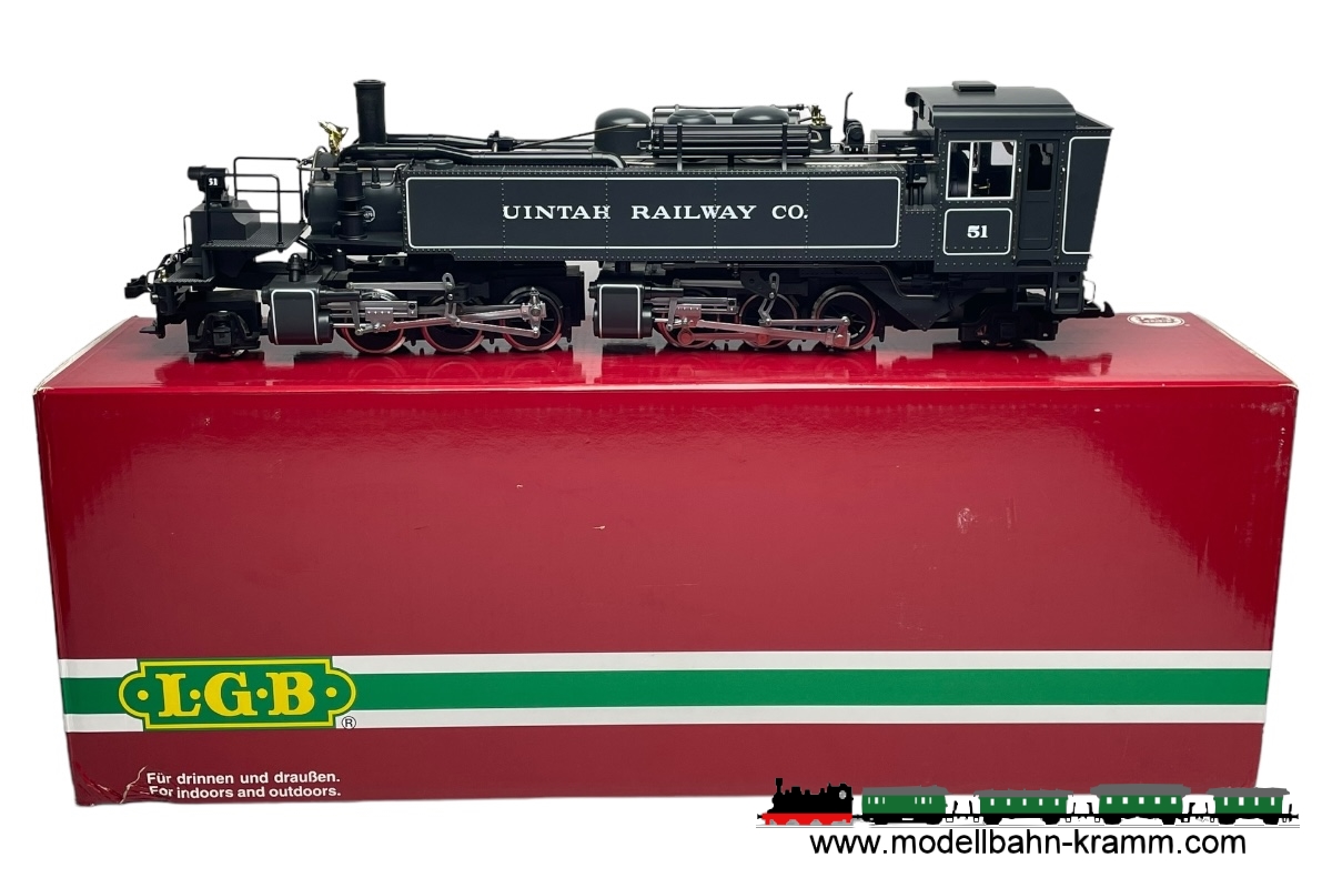 1A.second hand goods 501.0020882.001, EAN 2000075662545: LGB G DC analog/sound 20882 Dampflok Mallet 51 Uintah Railway & Co US