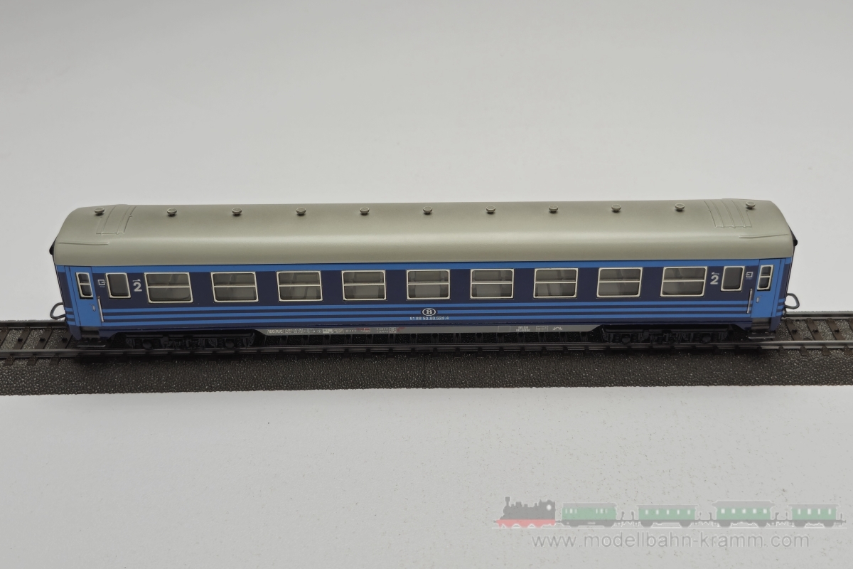 1A.Gebrauchtware 540.0004116.004, EAN 2000075665973: Märklin H0 AC 4116 Liegewagen 2 Klasse hellblau/blau SNCB