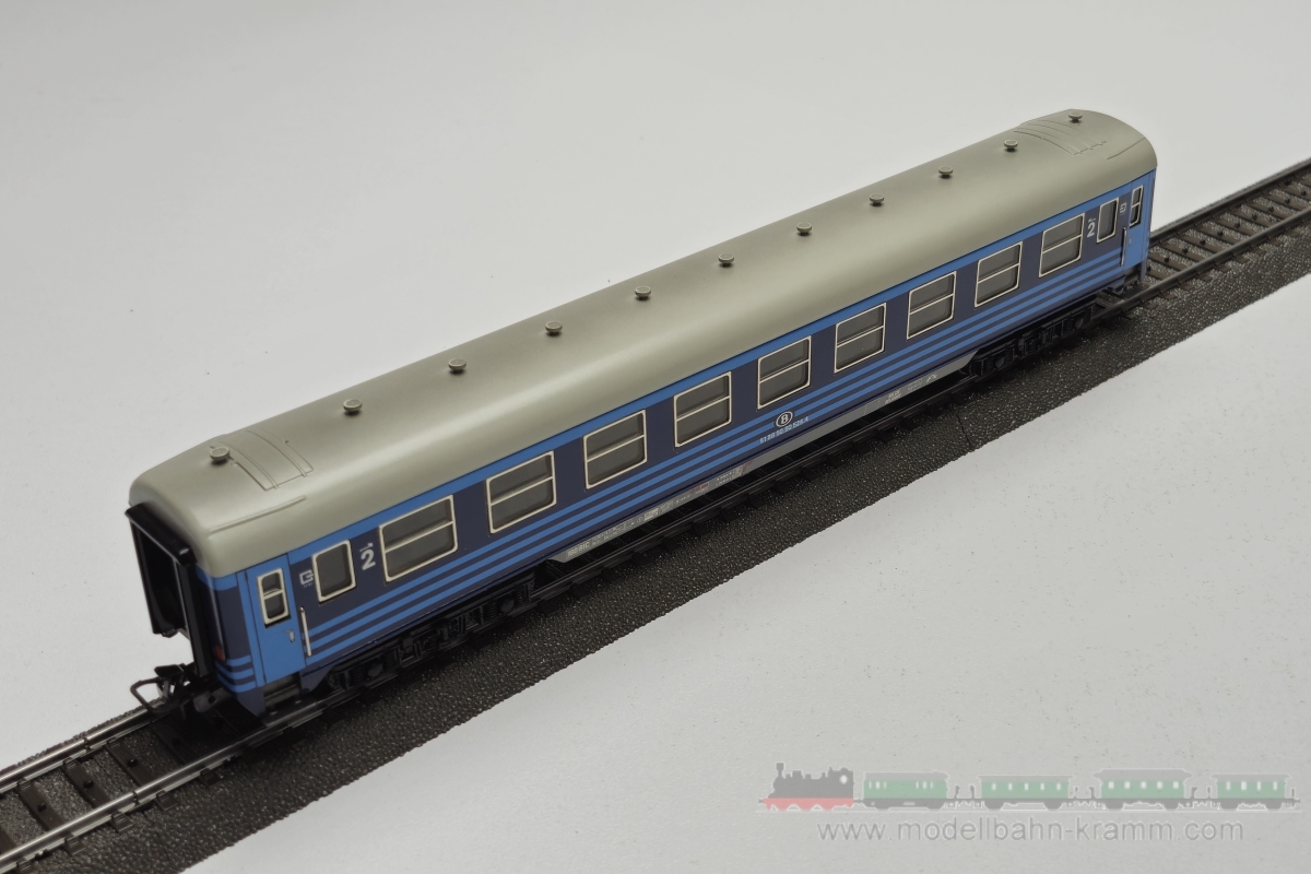 1A.Gebrauchtware 540.0004116.004, EAN 2000075665973: Märklin H0 AC 4116 Liegewagen 2 Klasse hellblau/blau SNCB