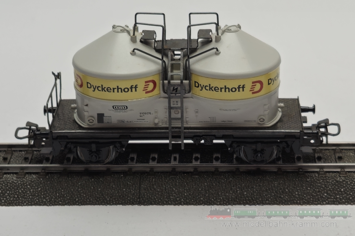 1A.Gebrauchtware 540.0004761.002, EAN 2000075665188: Märklin H0 AC 4761 Silowagen 2-achsig grau Dyckerhoff“ DB