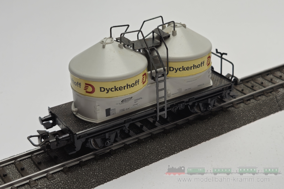 1A.Gebrauchtware 540.0004761.002, EAN 2000075665188: Märklin H0 AC 4761 Silowagen 2-achsig grau Dyckerhoff“ DB