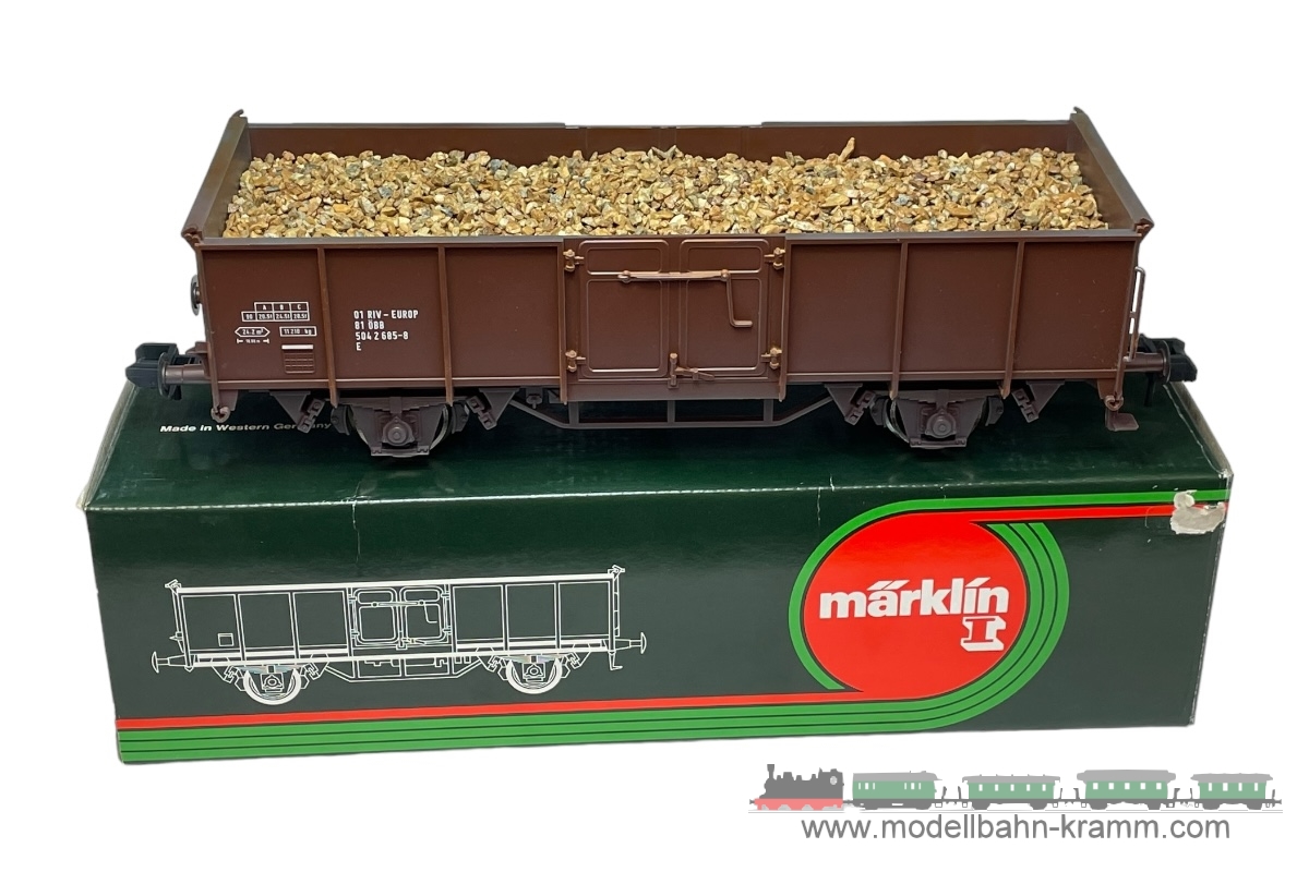 1A.Gebrauchtware 540.0005847.002, EAN 2000075662903: Märklin 1 DC 5847 offener Güterwagen 2-achsig braun ÖBB