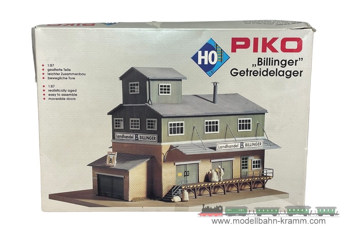 1A.Gebrauchtware 650.0061113.002, EAN 2000075665591: Piko H0 61113 Bausatz Billinger Getreidelager