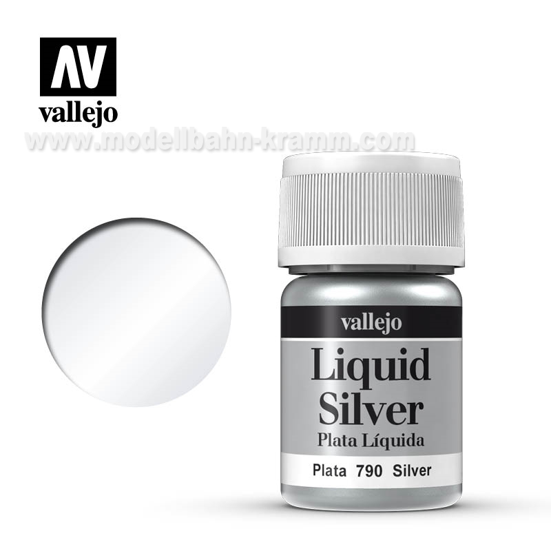 Vallejo 70790, EAN 8429551707909: Silber,auf Alkohol-Basis 35ml
