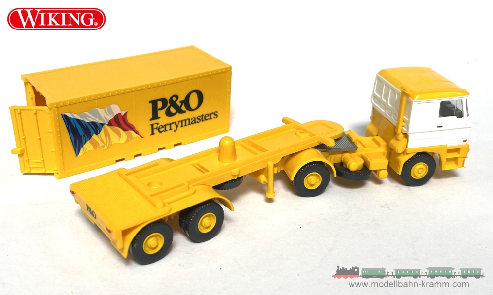 Wiking 052603, EAN 4006190526036: H0/1:87 DAF Containersattelzug 20´ P&O
