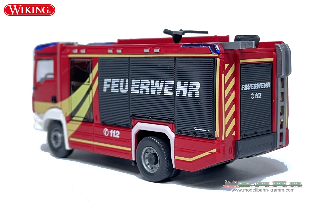 Wiking 061259, EAN 4006190612593: H0/1:87 Feuerwehr – Rosenbauer AT LF (MAN TGM Euro 6)