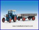 Kibri 12232, EAN 4026602122328: H0 LANZ Traktor mit Gummiradwagen