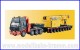 Kibri 13600, EAN 4026602136004: H0 MAN SK mit SCHEUERLE Plattformwagen und Oberteil Schienenkran