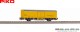 Piko 98549F1, EAN 4066601331390: H0 DC gedeckter Güterwagen gelb DB Netz